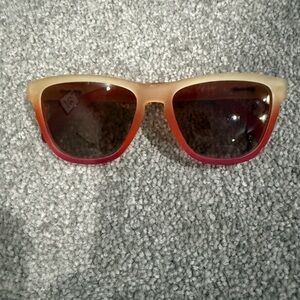 Goodr Gradient Sunglasses - Beige and Pink